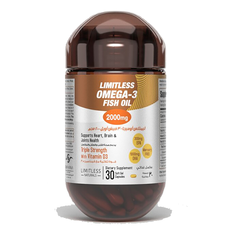 Limitless Omega 3 fish oil 2000 mg 30 cap