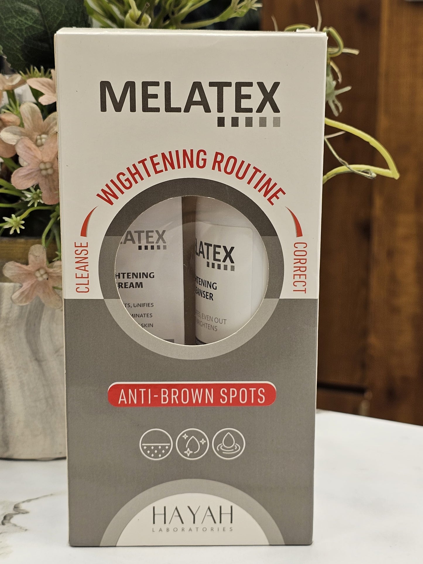 Melatex whitening routine kit ( melatex lightening cleanser+ melatex lightening cream ) special offer