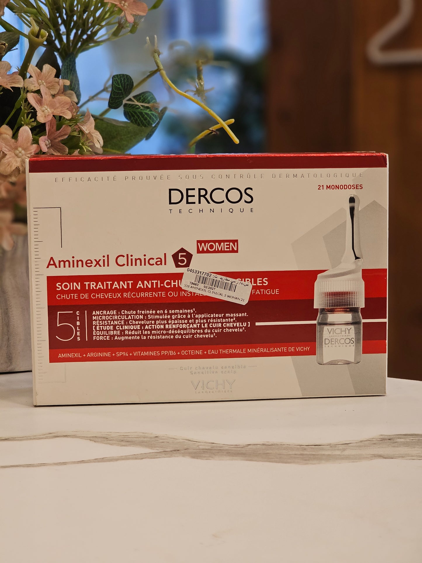 Vichy Dercos Aminexil Clinical 5 Anti-Hairloss Women (21) Ampoules