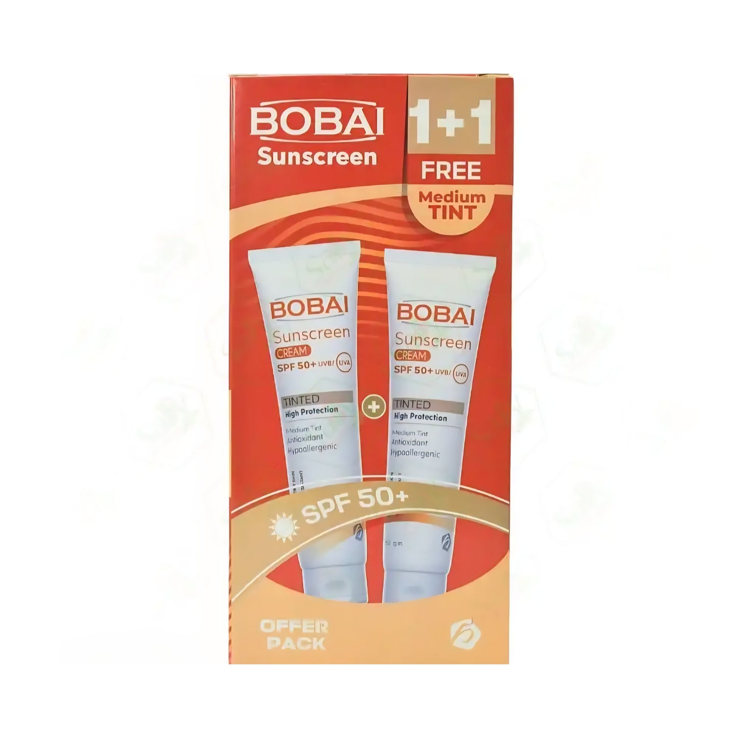 Bobai Sunscreen Tinted Cream Spf 50+ 50 gm (1+1) Offer