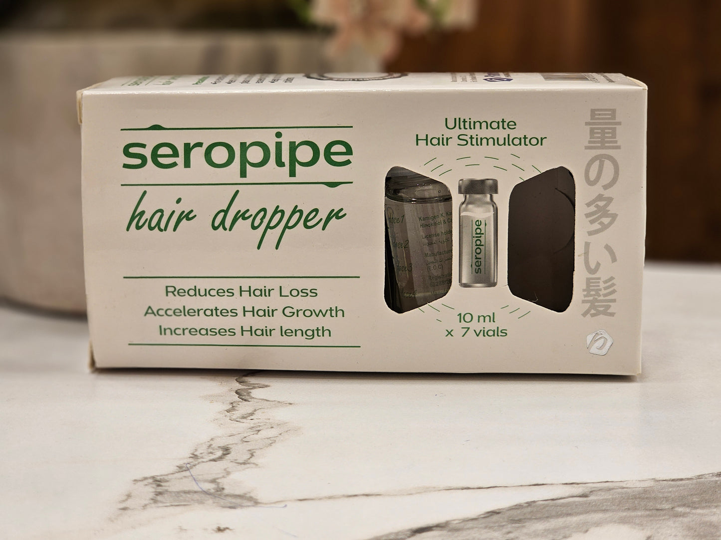 Seropipe Hair Dropper 7 vials each 10 ml