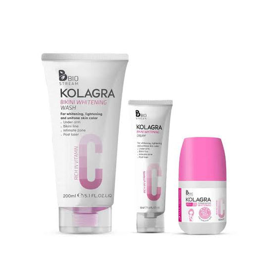 Kolagra wash + cream + roll on (3PCS OFFER)