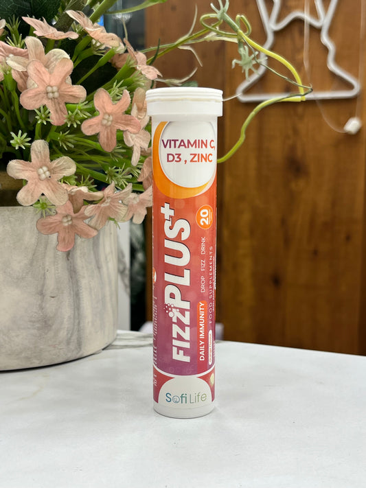 Sofi Life Fizz Plus Vitamin C+ Vitamin D3 + Zinc 20 Effervescents