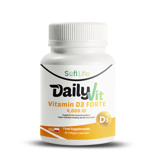 Sofi Life DailyVit Vitamin D3 Forte 4000 IU 60 Capsules