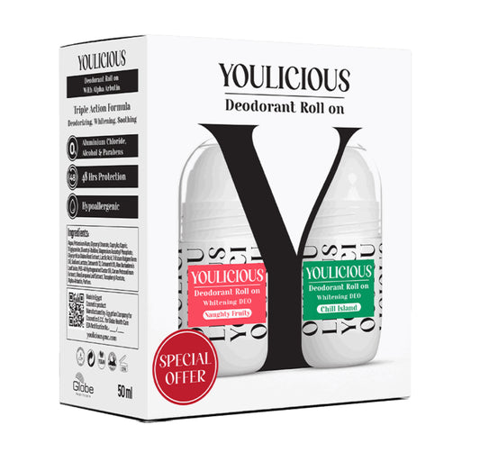 Youlicious Deodorant Roll-on promo (naughty fruity+chill island)