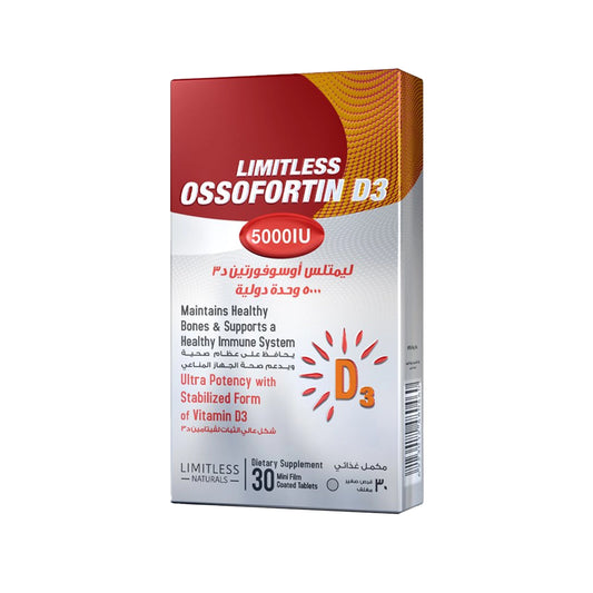 Limitless ossofortin d3 5000 iu 30 tabs