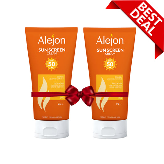 Alejon sun screen cream Spf 50+ 75ml Offer (1+1)