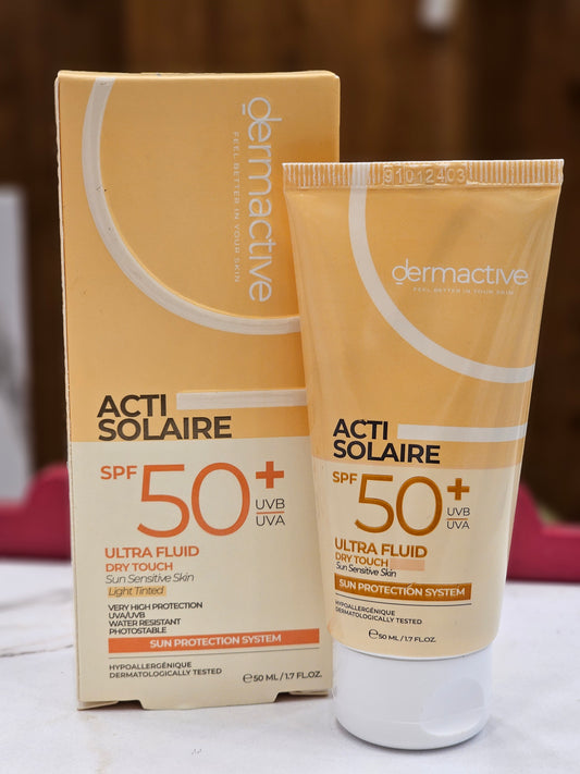 Dermactive acti-solaire Ultra fluid dry touch (light tinted) spf 50+ 50 ml