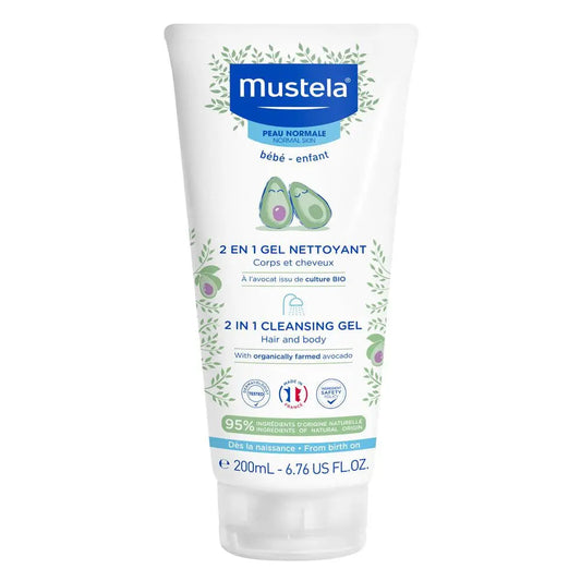 Mustela 2 in 1 cleansing gel 200 ml