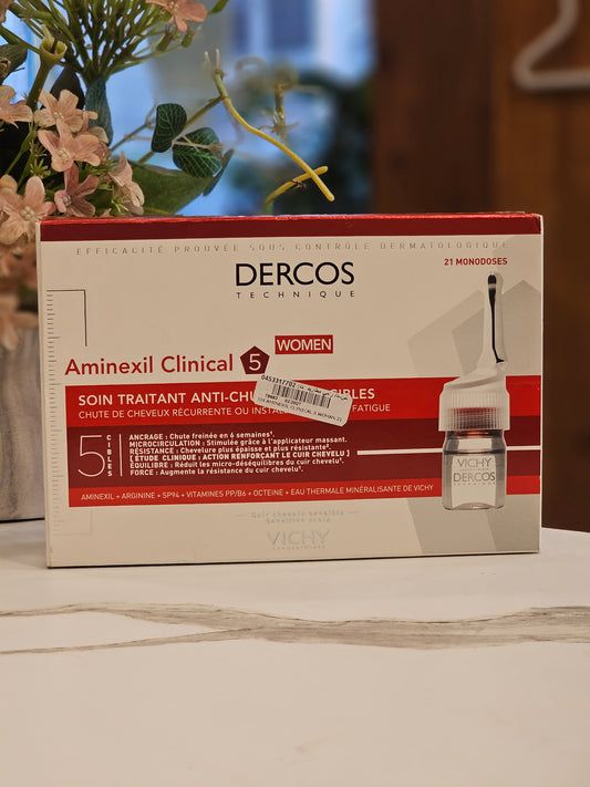Vichy Dercos Aminexil Clinical 5 Anti-Hairloss Women (21) Ampoules