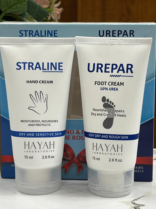Hand & foot care routine ( straline hand cream + urepar foot cream ) special offer