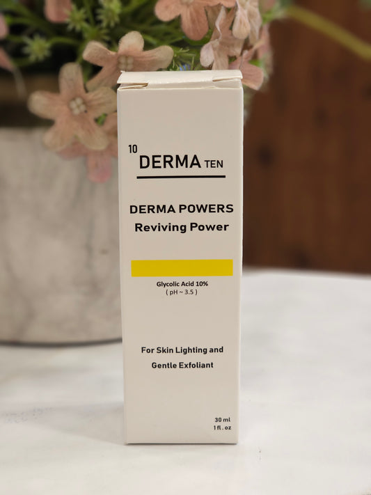 Derma Ten Reviving Power serum Glycolic acid 10% 30 ml