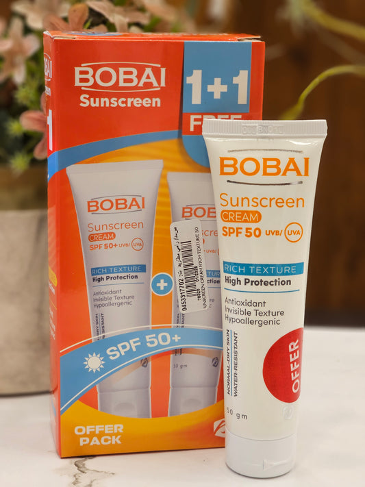 Bobai Sunscreen Cream Spf 50+ 50 gm (1+1) Offer