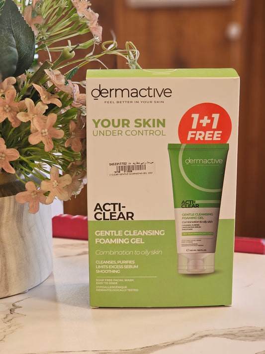 Dermactive acti-clear Foaming gel 200 ml (1+1 Offer)