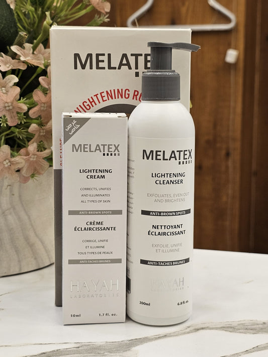 Melatex whitening routine kit ( melatex lightening cleanser+ melatex lightening cream ) special offer