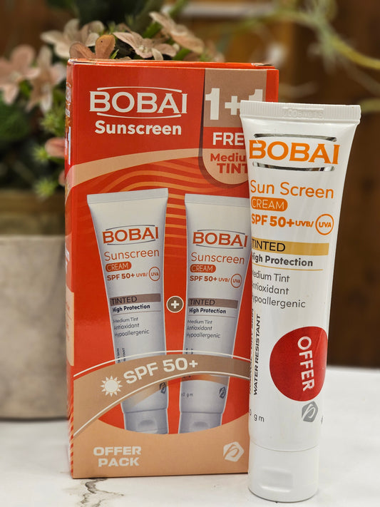 Bobai Sunscreen Tinted Cream Spf 50+ 50 gm (1+1) Offer