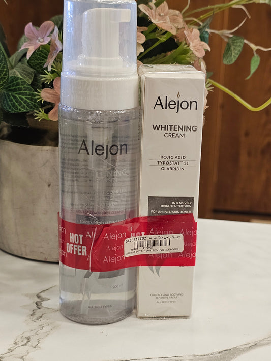 Alejon Whitening Cream 50ml & Whitening Cleanser 200ml Offer