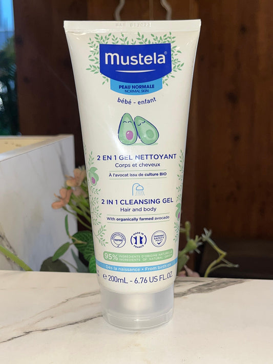 Mustela 2 in 1 cleansing gel 200 ml