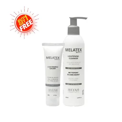 Melatex whitening routine kit ( melatex lightening cleanser+ melatex lightening cream ) special offer